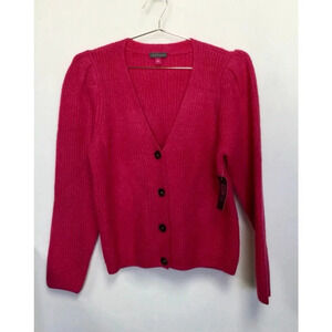 Women's Vince Camuto Cardigan Sweater L Pink